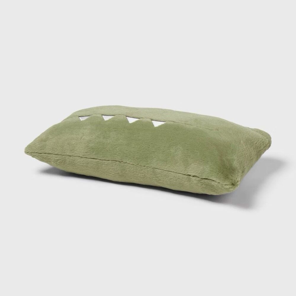 Pillowfort™ Alligator Kids Decorative Bed Pillow Plush Accent Throw Pillow Green - Picture 3 of 7